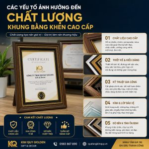 Yếu tố ảnh hưởng tới chất lượng bằng khen