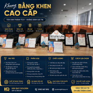 Khung bằng khen chất lượng cao