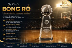 cúp pha lê bóng rổ