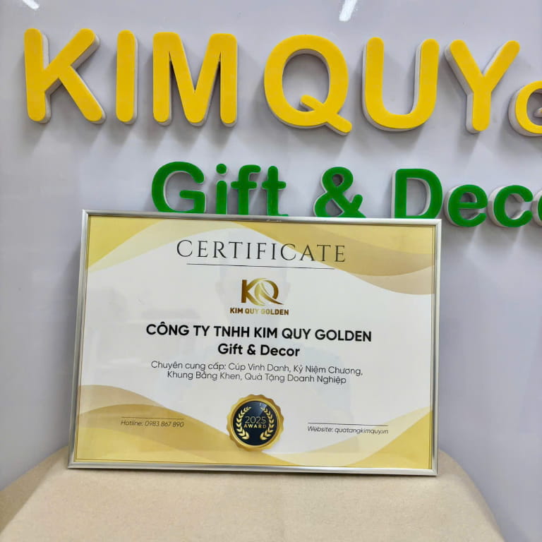 Khung bằng khen kim loại