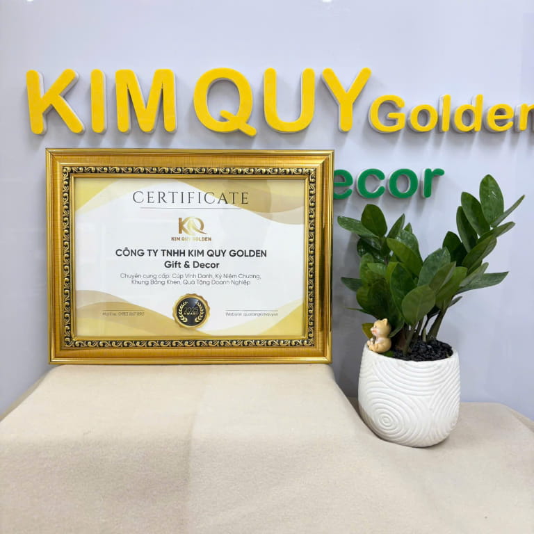 Khung bằng khen mạ vàng