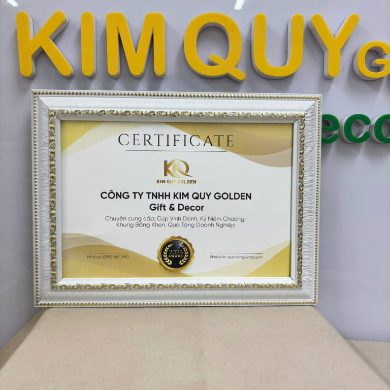 Khung bằng khen mica