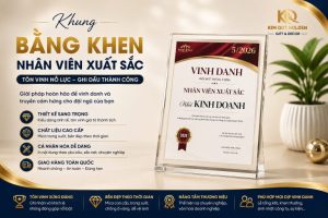 khung bằng khen nhân viên xuất sắc
