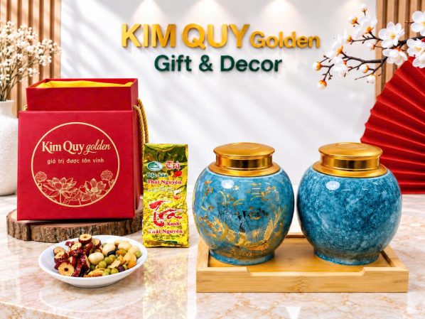 Hũ Đựng Trà Gốm Sứ – Quà Tặng Doanh Nghiệp Thiết Kế Theo Yêu Cầu
