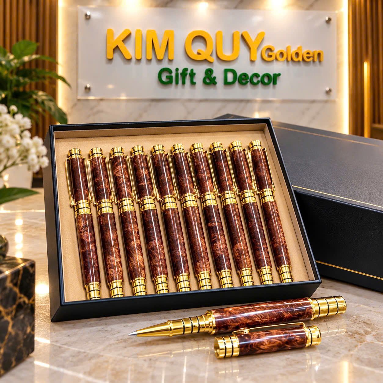 Bút Gỗ Cao Cấp Truyền Thống Làng Nghề – Khắc Tên Theo Yêu Cầu